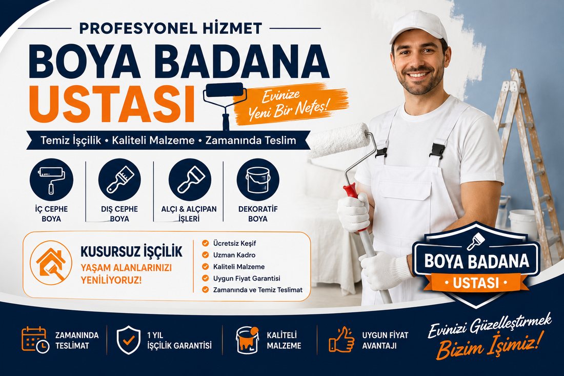 Bostanlı boya badana ustası – profesyonel boyacı